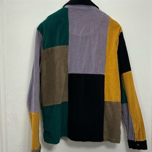 Urban Outfitters Patchwork Corduroy Jacket Size Medium Hipster - Picture 11 of 16